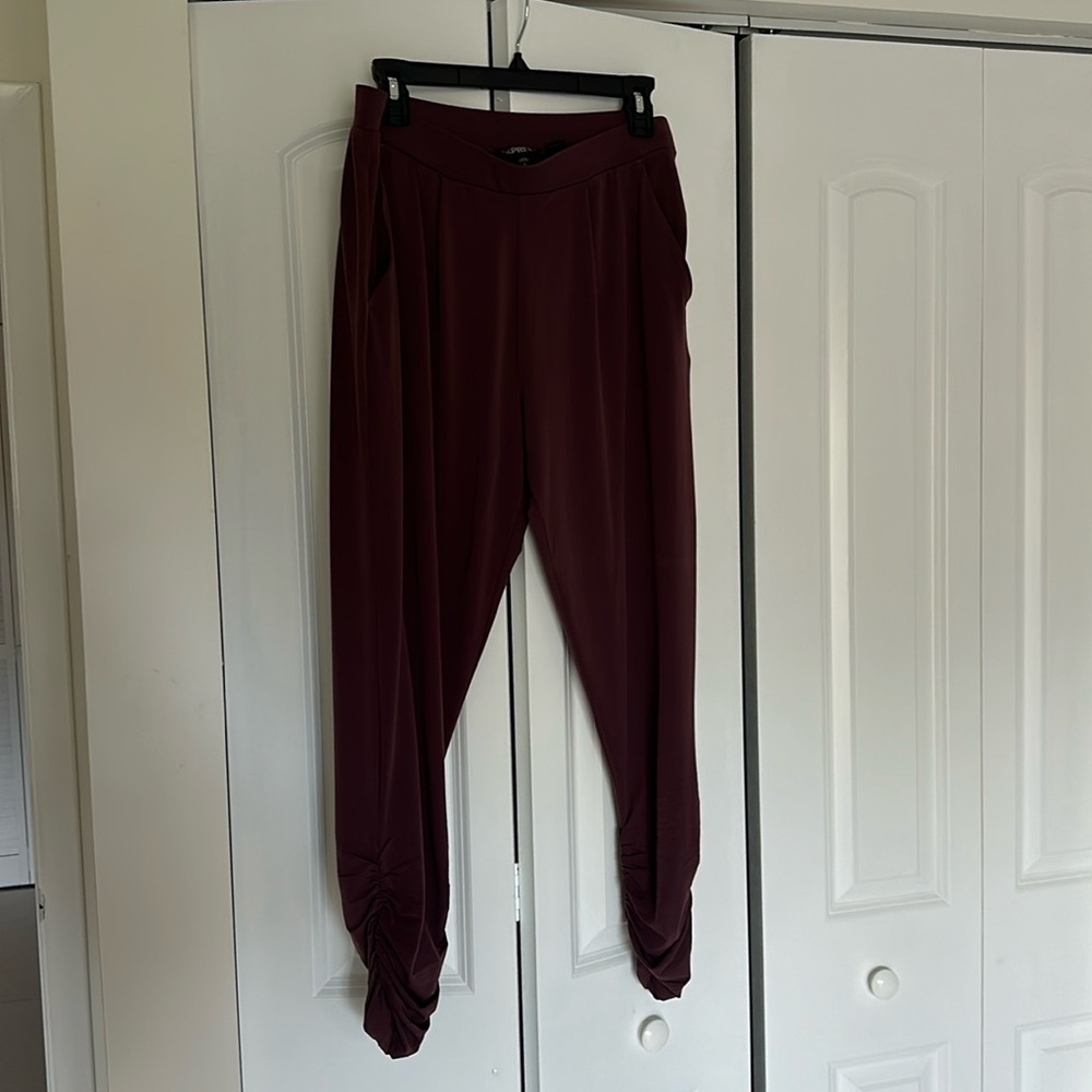 Express maroon stretch pants